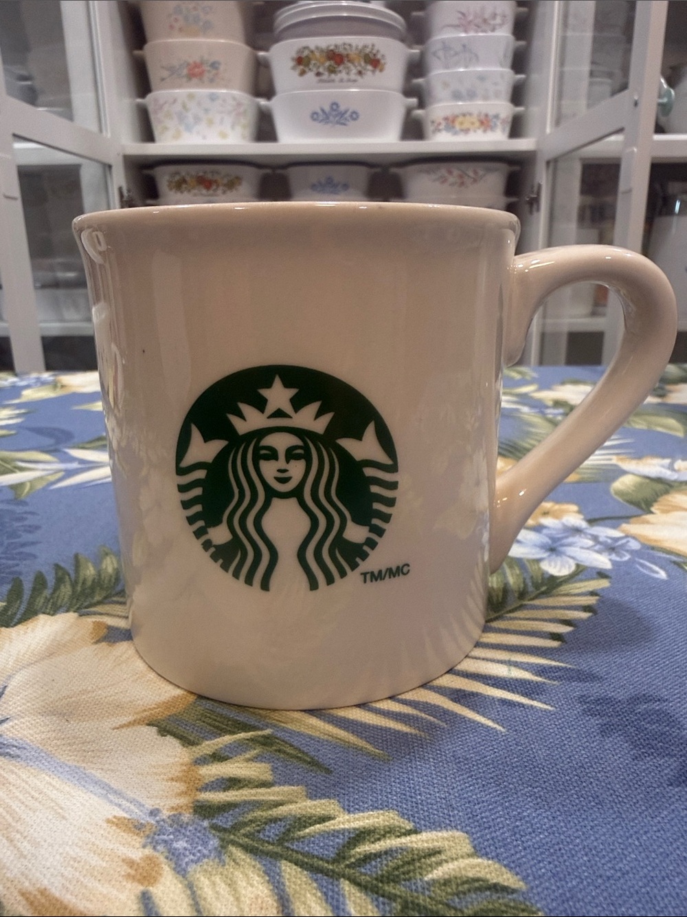 Starbucks Cream Ceramic Mug with Green Logo